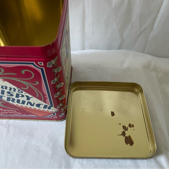 90s Neilson's Crispy Crunch Advertising Tin box baby Metal box Antique vintage - Picture 3 of 16